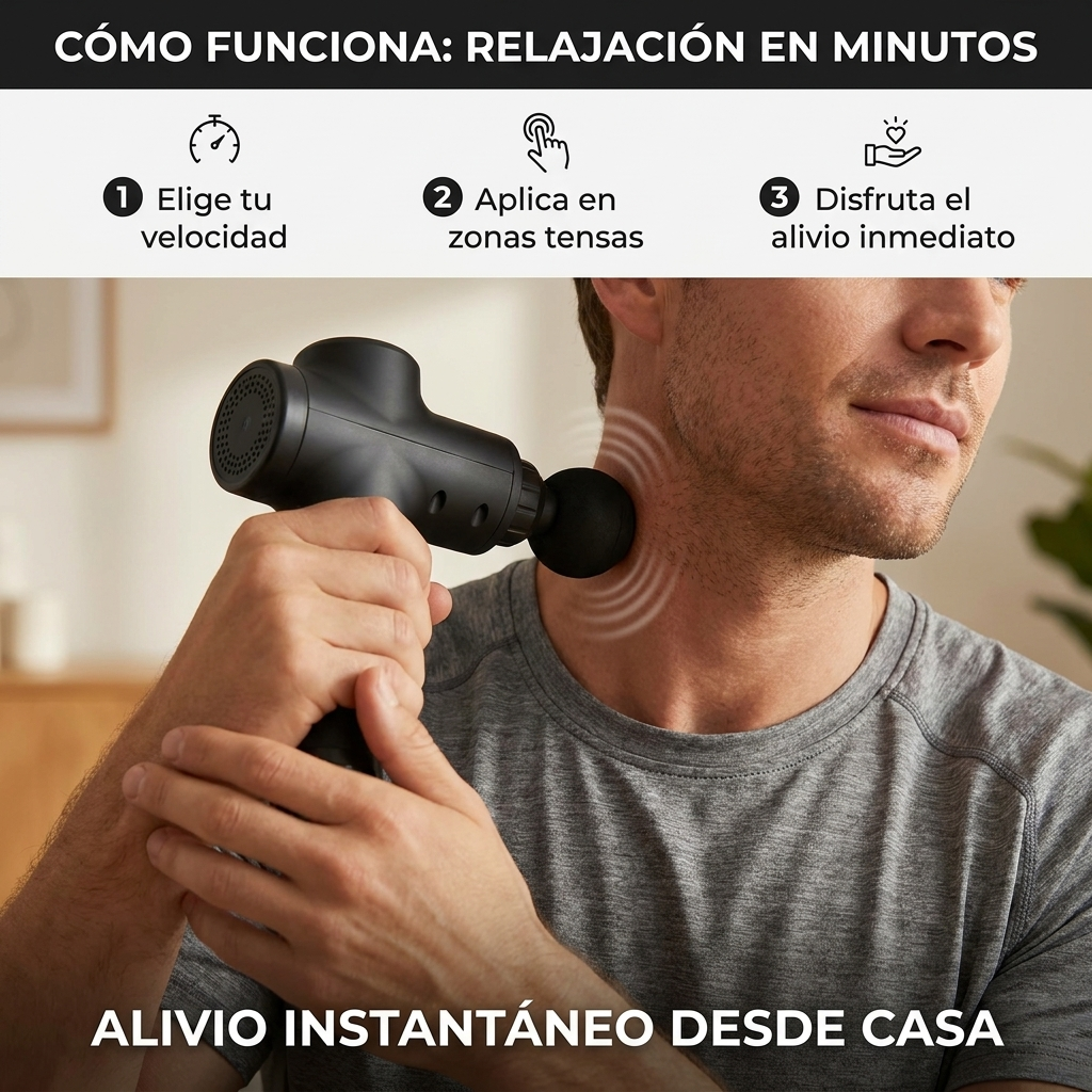 Alivia la tensión muscular y el estrés en minutos sin salir de casa