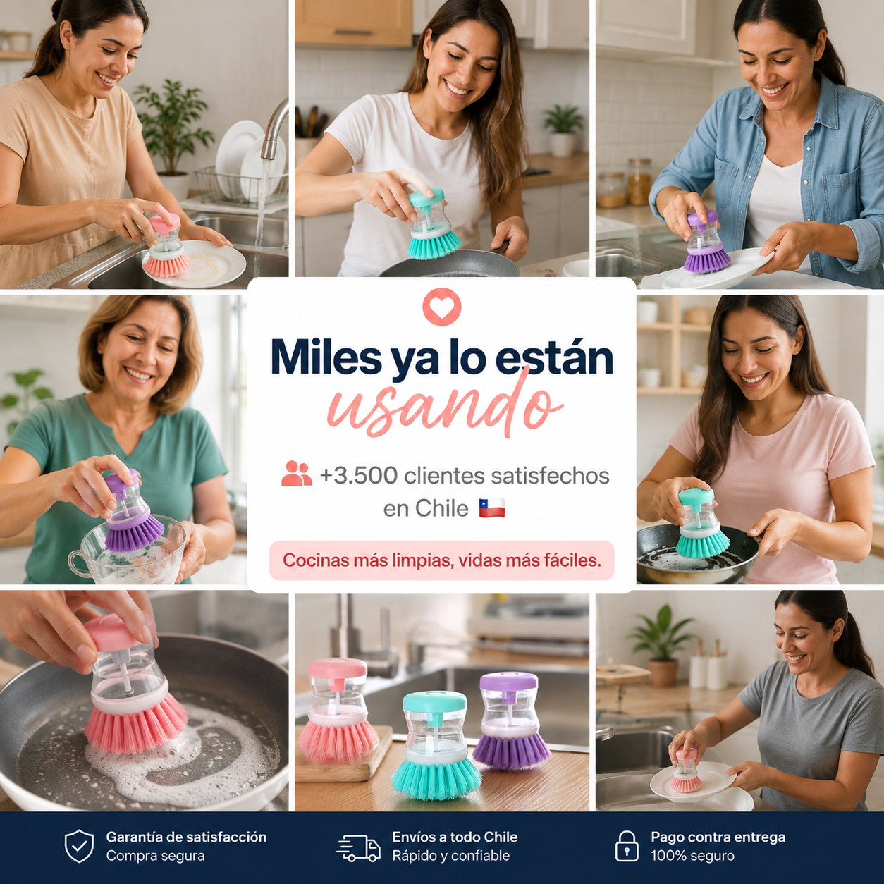 BubbleScrub™ | Cepillo Dispensador de Jabón 2 en 1