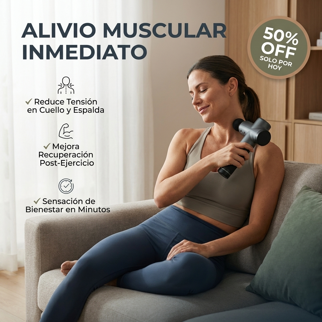 Alivia la tensión muscular y el estrés en minutos sin salir de casa