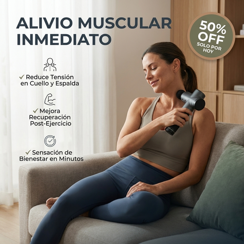 Alivia la tensión muscular y el estrés en minutos sin salir de casa
