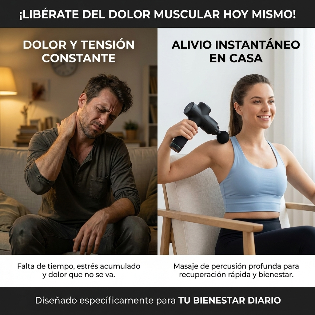 Alivia la tensión muscular y el estrés en minutos sin salir de casa