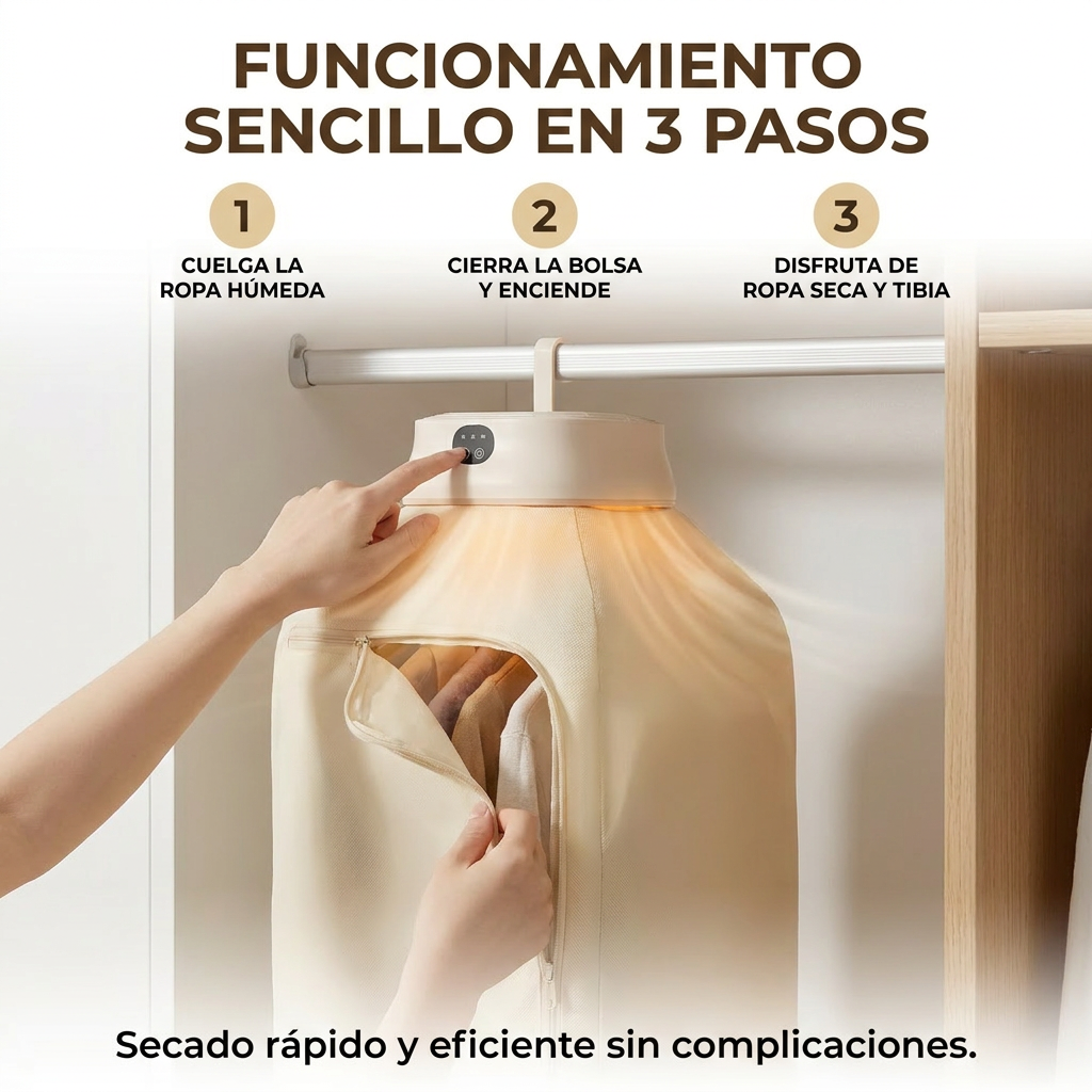 Descubre el Combo Perfecto:  Secadora Portátil Plegable + Mini Lavadora Portátil y Pastillas limpiadoras GRATIS