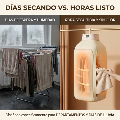 ¡Seca tu ropa en horas, sin depender del sol!