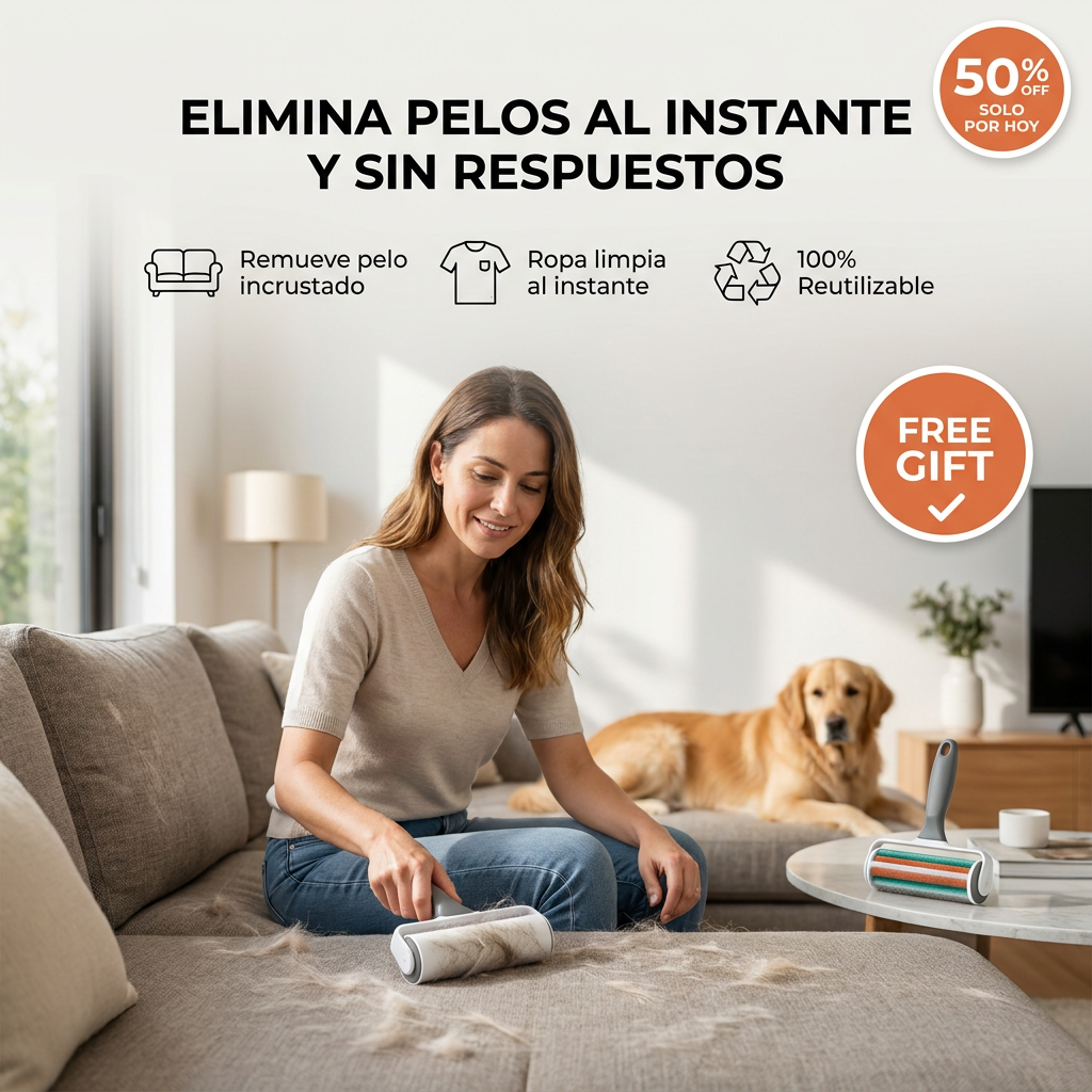 Elimina el pelo de tu mascota y de tu hogar