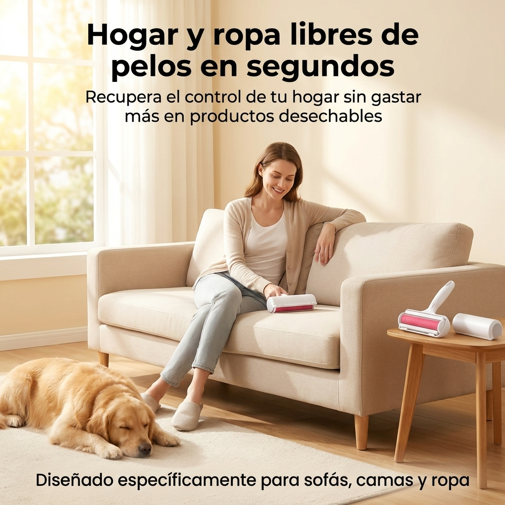 Elimina el pelo de tu mascota y de tu hogar