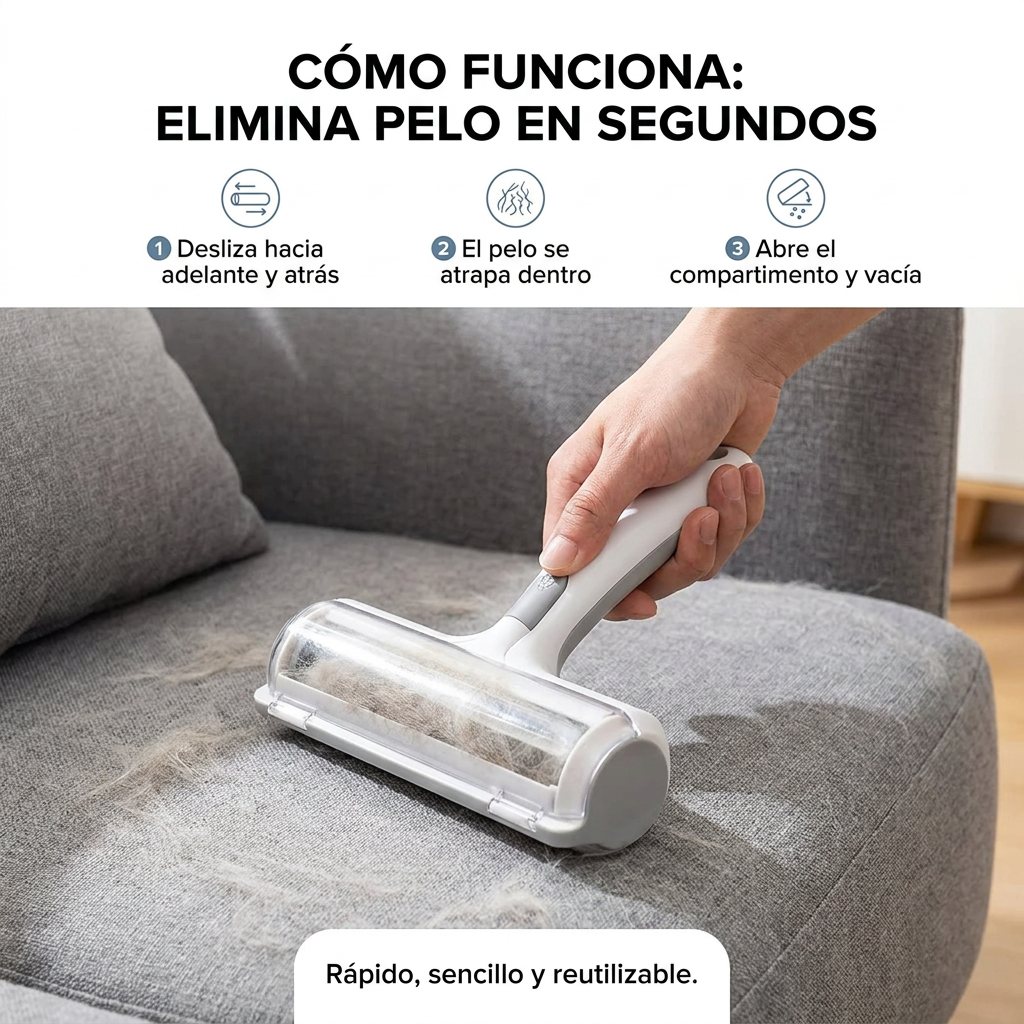 Elimina el pelo de tu mascota y de tu hogar