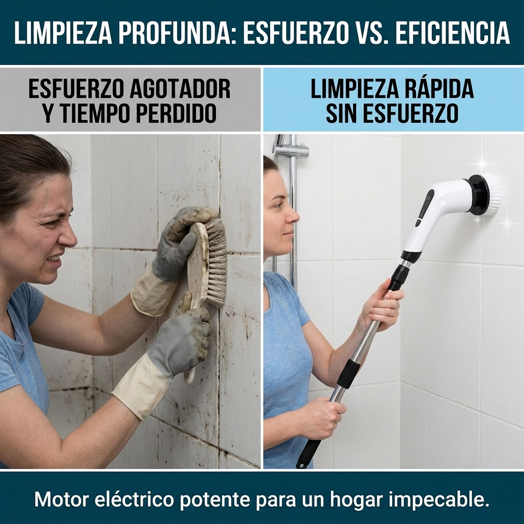 Elimina la suciedad difícil sin tallar durante minutos