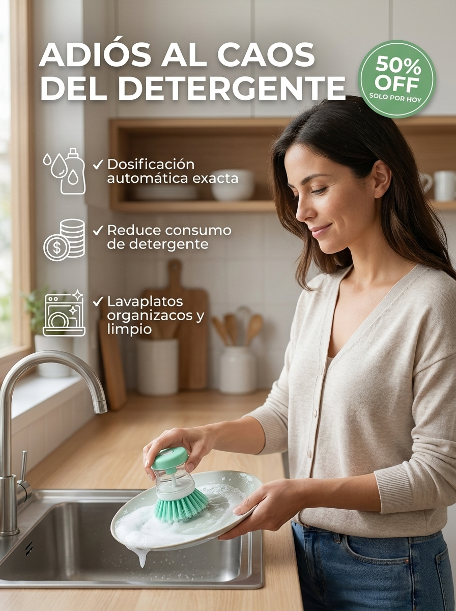 BubbleScrub™ | Cepillo Dispensador de Jabón 2 en 1