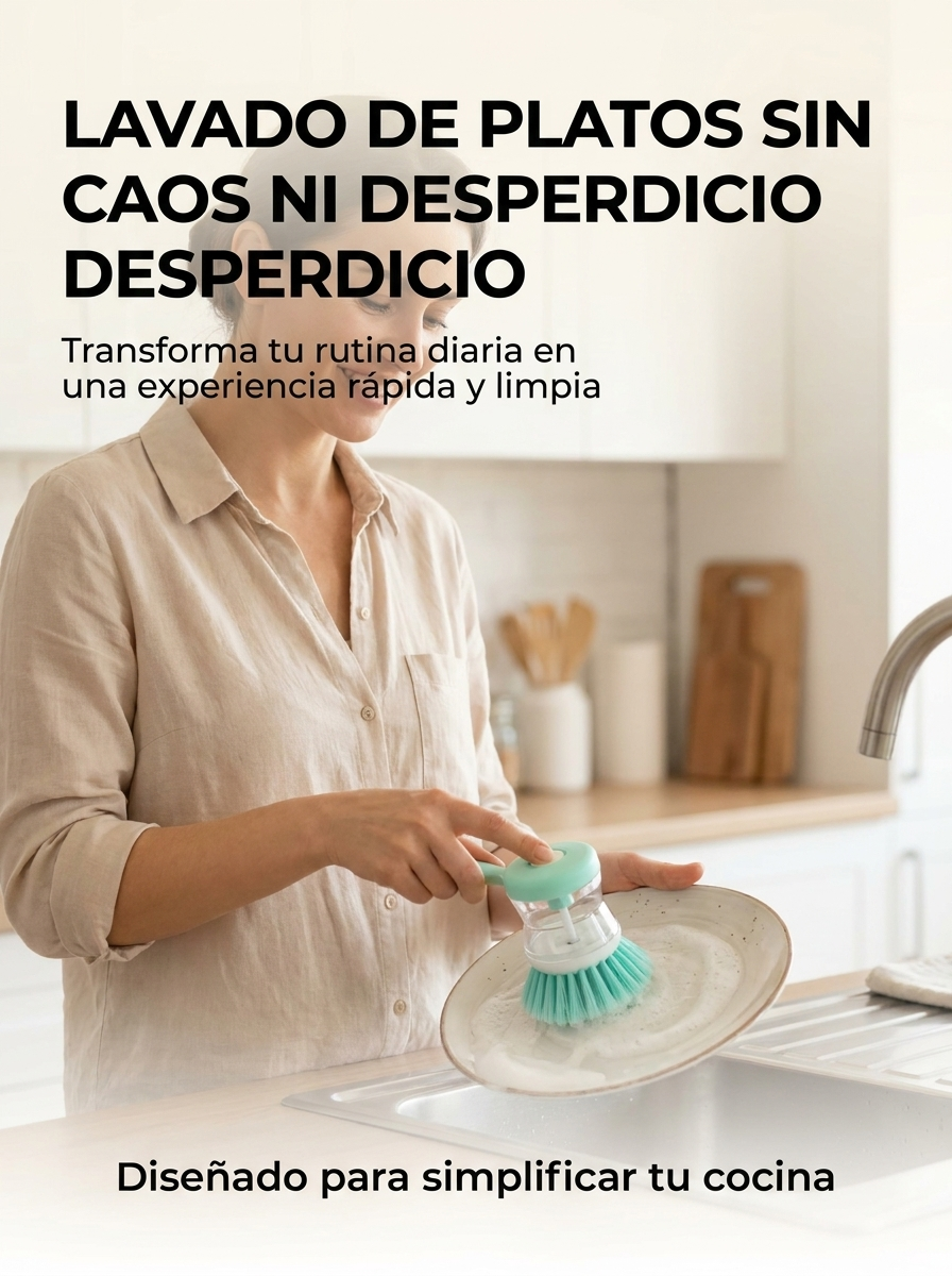 BubbleScrub™ | Cepillo Dispensador de Jabón 2 en 1